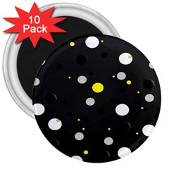 Decorative Dots Pattern 3  Magnets (10 Pack)  by ValentinaDesign