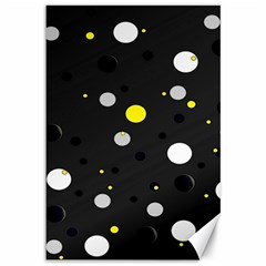 Decorative Dots Pattern Canvas 12  X 18   by ValentinaDesign