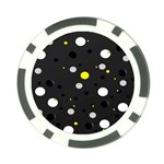 Decorative dots pattern Poker Chip Card Guard (10 pack) Back