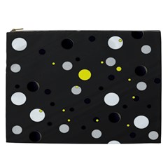 Decorative Dots Pattern Cosmetic Bag (xxl)  by ValentinaDesign