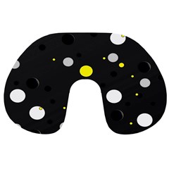 Decorative Dots Pattern Travel Neck Pillows by ValentinaDesign