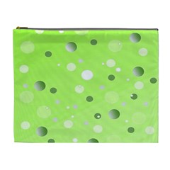 Decorative Dots Pattern Cosmetic Bag (xl) by ValentinaDesign