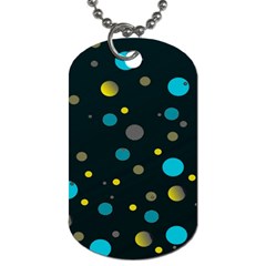 Decorative Dots Pattern Dog Tag (one Side) by ValentinaDesign