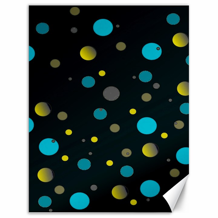 Decorative dots pattern Canvas 18  x 24  