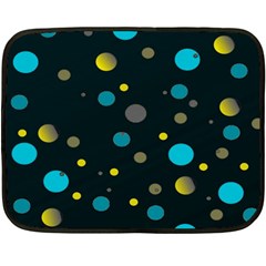 Decorative Dots Pattern Double Sided Fleece Blanket (mini)  by ValentinaDesign