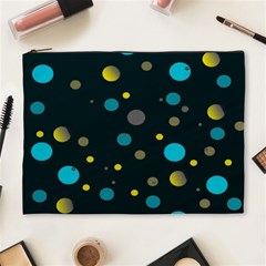 Decorative Dots Pattern Cosmetic Bag (xl) by ValentinaDesign