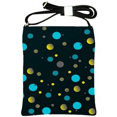 Decorative Dots Pattern Shoulder Sling Bags by ValentinaDesign