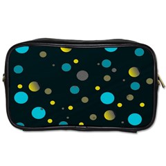 Decorative Dots Pattern Toiletries Bags by ValentinaDesign