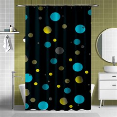 Decorative Dots Pattern Shower Curtain 48  X 72  (small)  by ValentinaDesign