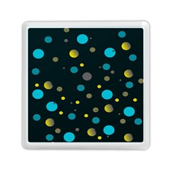 Decorative Dots Pattern Memory Card Reader (square)  by ValentinaDesign