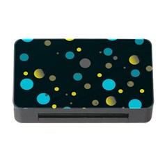 Decorative Dots Pattern Memory Card Reader With Cf by ValentinaDesign