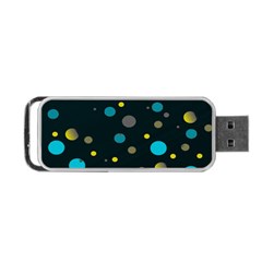 Decorative Dots Pattern Portable Usb Flash (two Sides) by ValentinaDesign