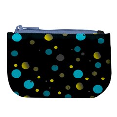 Decorative Dots Pattern Large Coin Purse by ValentinaDesign