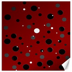 Decorative Dots Pattern Canvas 16  X 16   by ValentinaDesign