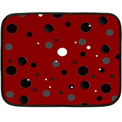 Decorative Dots Pattern Fleece Blanket (mini) by ValentinaDesign