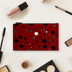 Decorative Dots Pattern Cosmetic Bag (small)  by ValentinaDesign