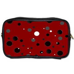 Decorative Dots Pattern Toiletries Bags by ValentinaDesign