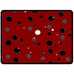 Decorative Dots Pattern Fleece Blanket (large)  by ValentinaDesign