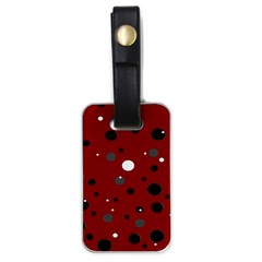 Decorative Dots Pattern Luggage Tags (one Side)  by ValentinaDesign