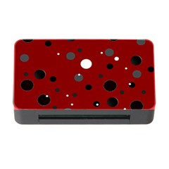 Decorative Dots Pattern Memory Card Reader With Cf by ValentinaDesign