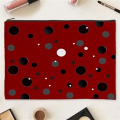 Decorative Dots Pattern Cosmetic Bag (xxxl)  by ValentinaDesign