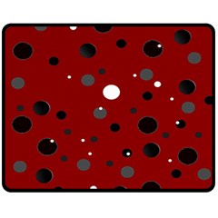 Decorative Dots Pattern Double Sided Fleece Blanket (medium)  by ValentinaDesign