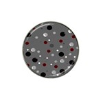 Decorative dots pattern Hat Clip Ball Marker Front