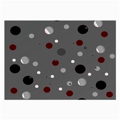 Decorative Dots Pattern Large Glasses Cloth by ValentinaDesign