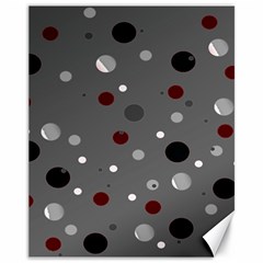 Decorative Dots Pattern Canvas 11  X 14   by ValentinaDesign