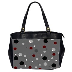 Decorative Dots Pattern Office Handbags (2 Sides)  by ValentinaDesign