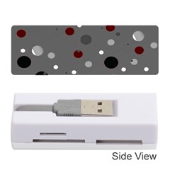 Decorative Dots Pattern Memory Card Reader (stick)  by ValentinaDesign