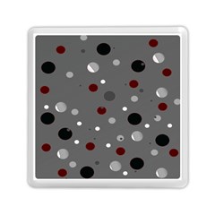 Decorative Dots Pattern Memory Card Reader (square)  by ValentinaDesign