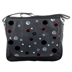 Decorative Dots Pattern Messenger Bags by ValentinaDesign