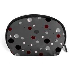 Decorative Dots Pattern Accessory Pouches (large)  by ValentinaDesign