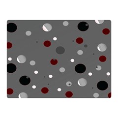 Decorative Dots Pattern Double Sided Flano Blanket (mini) 