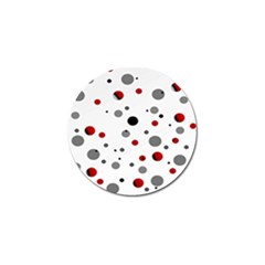 Decorative Dots Pattern Golf Ball Marker by ValentinaDesign