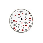 Decorative dots pattern Hat Clip Ball Marker (4 pack) Front