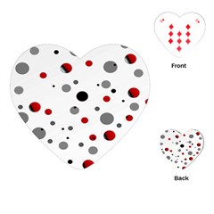 Decorative Dots Pattern Playing Cards (heart)  by ValentinaDesign