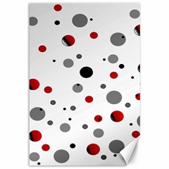 Decorative Dots Pattern Canvas 12  X 18   by ValentinaDesign