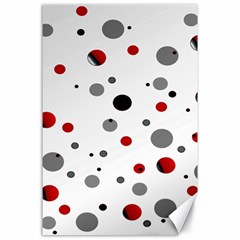 Decorative Dots Pattern Canvas 24  X 36 