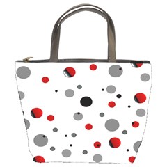 Decorative Dots Pattern Bucket Bags by ValentinaDesign