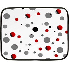 Decorative Dots Pattern Fleece Blanket (mini) by ValentinaDesign