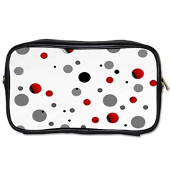 Decorative Dots Pattern Toiletries Bags by ValentinaDesign