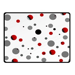 Decorative Dots Pattern Fleece Blanket (small)