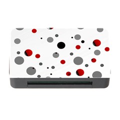 Decorative Dots Pattern Memory Card Reader With Cf by ValentinaDesign