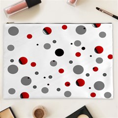 Decorative Dots Pattern Cosmetic Bag (xxl)  by ValentinaDesign