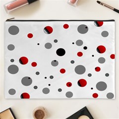 Decorative Dots Pattern Cosmetic Bag (xxxl)  by ValentinaDesign