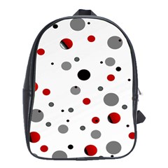 Decorative Dots Pattern School Bags (xl)  by ValentinaDesign