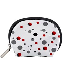 Decorative Dots Pattern Accessory Pouches (small)  by ValentinaDesign