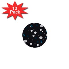 Decorative Dots Pattern 1  Mini Buttons (10 Pack)  by ValentinaDesign